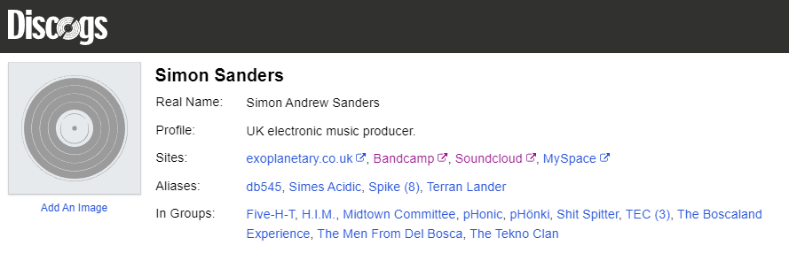 Discogss - Simon Sanders